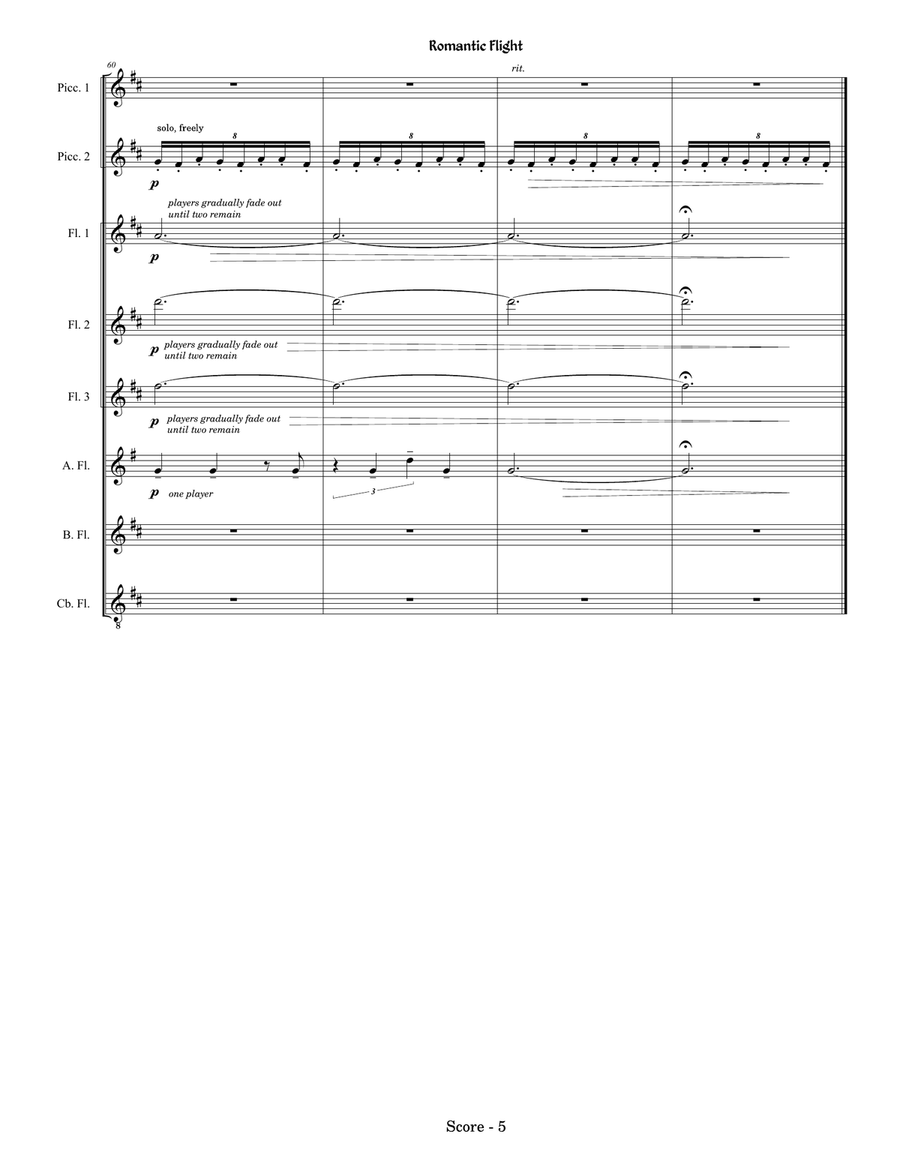 Romantic Flight Woodwind Ensemble scores gallery preview page 6
