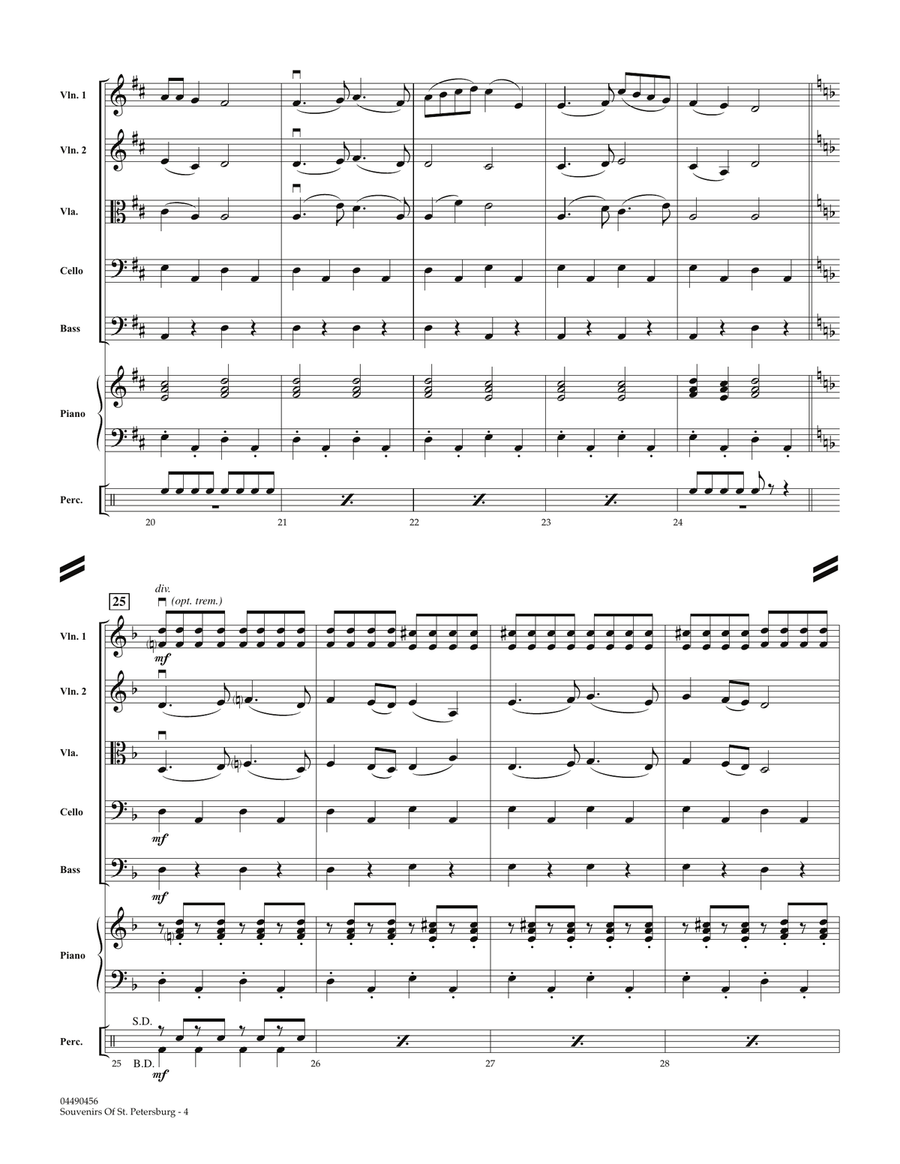 Souvenirs Of St. Petersburg - Conductor Score (Full Score) Orchestra scores gallery preview page 4
