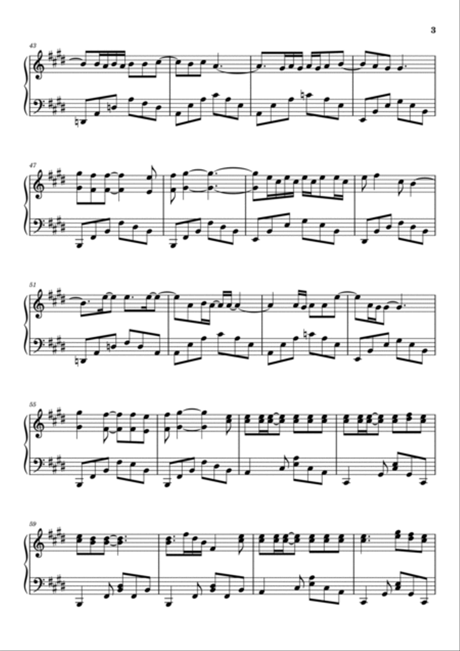 This Ain't A Love Song Piano Solo scores gallery preview page 3