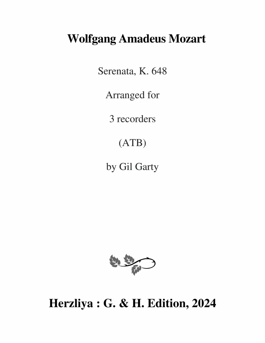 Serenata K. 648 