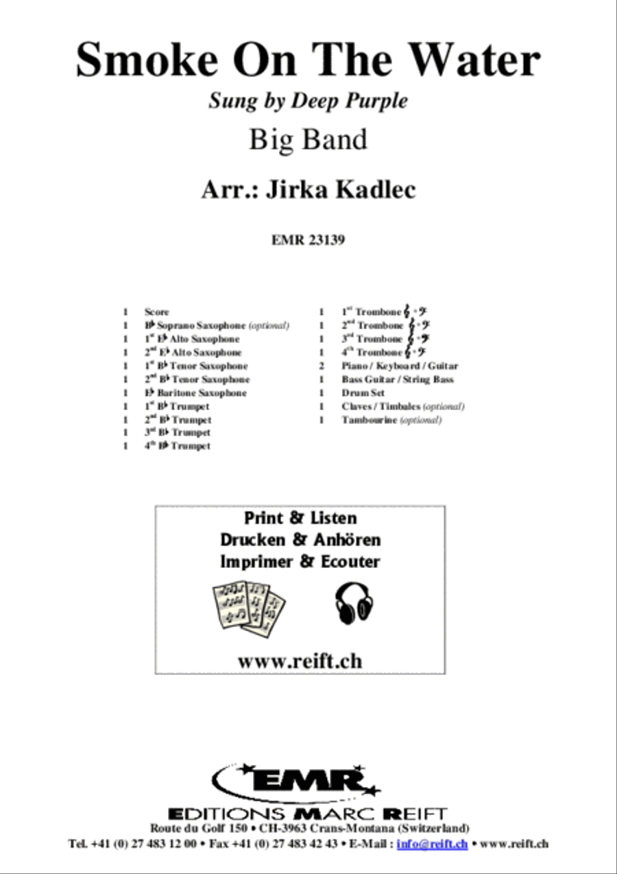 Smoke On The Water Smoke On The Water Big Band scores gallery preview page 2