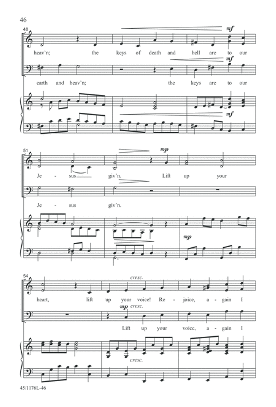 10 More Anthems for about 10 Singers 3-Part scores gallery preview page 46