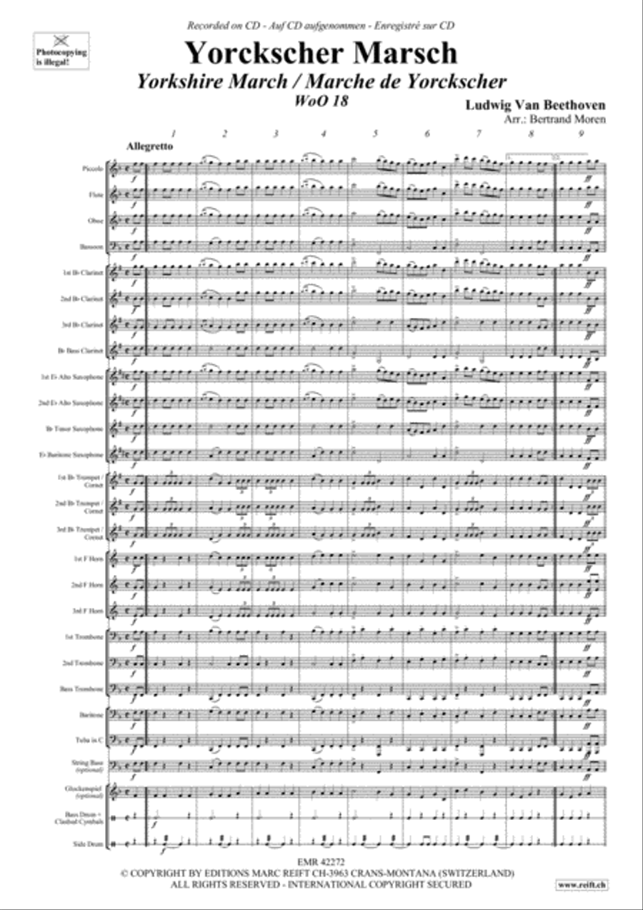 Yorckscher March Concert Band scores gallery preview page 3