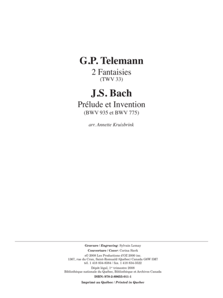 Telemann et Bach pour deux guitares