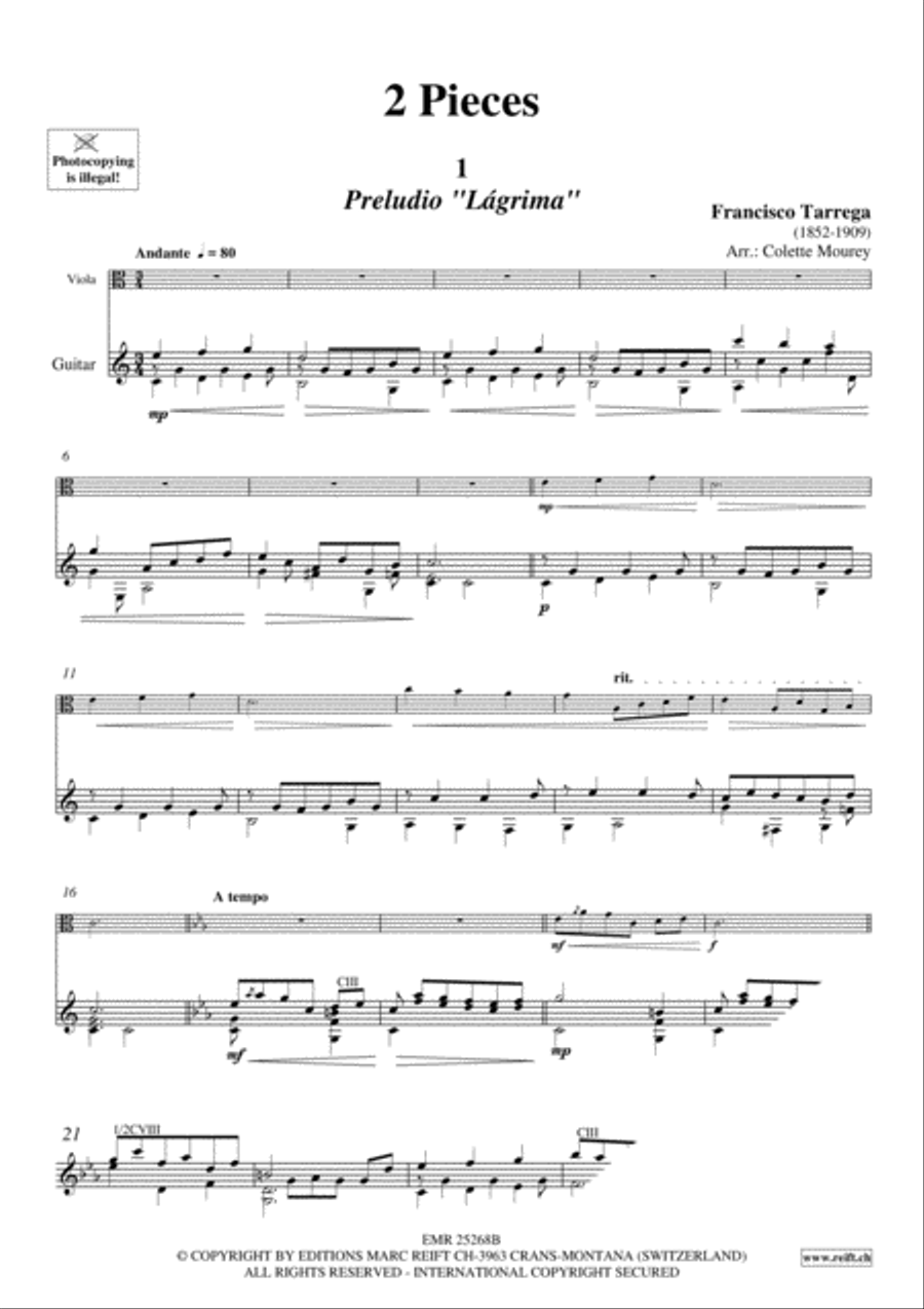 2 Pieces Viola scores gallery preview page 3