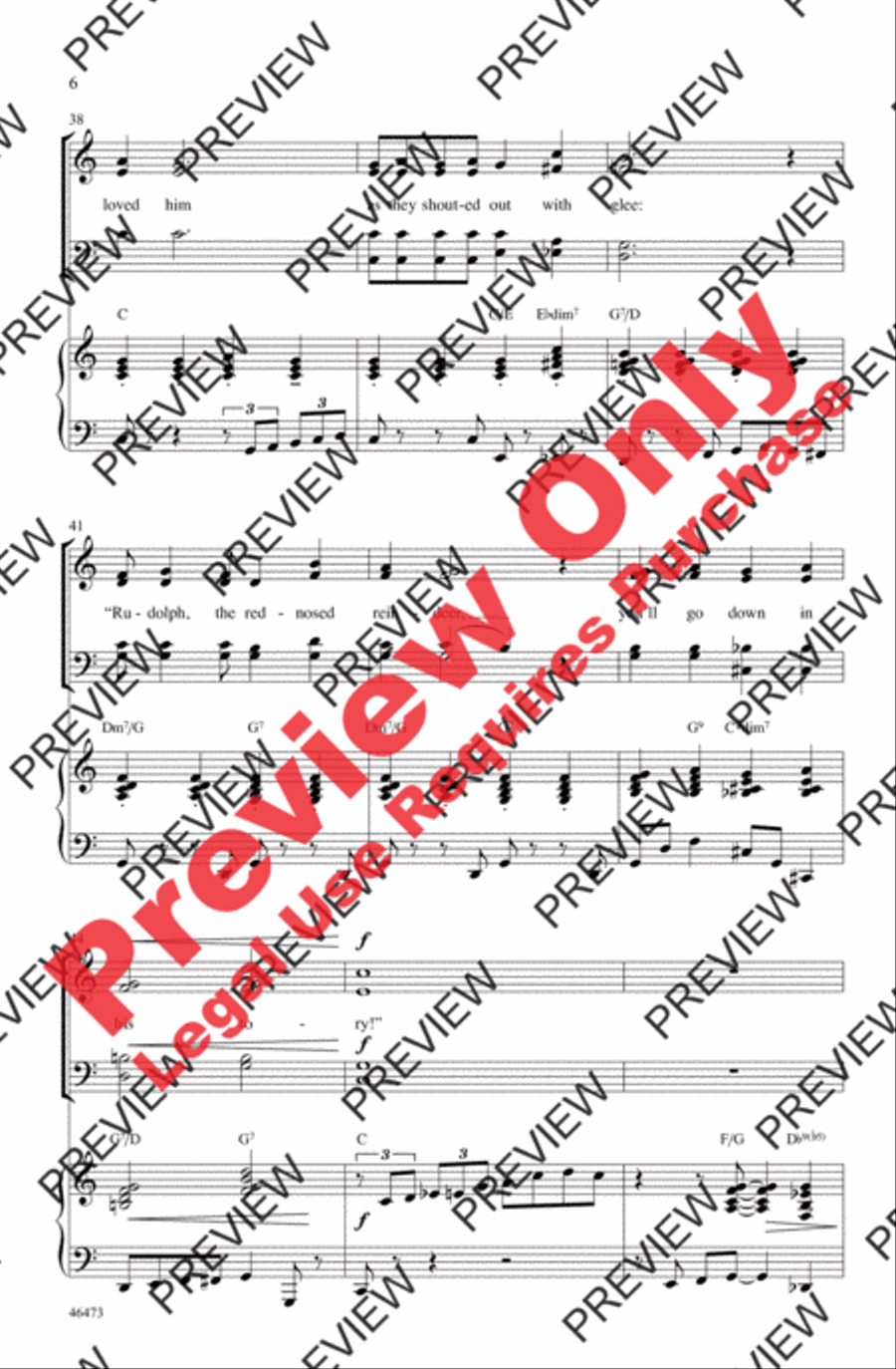 Rudolph, Frosty, and Suzy 4-Part scores gallery preview page 6