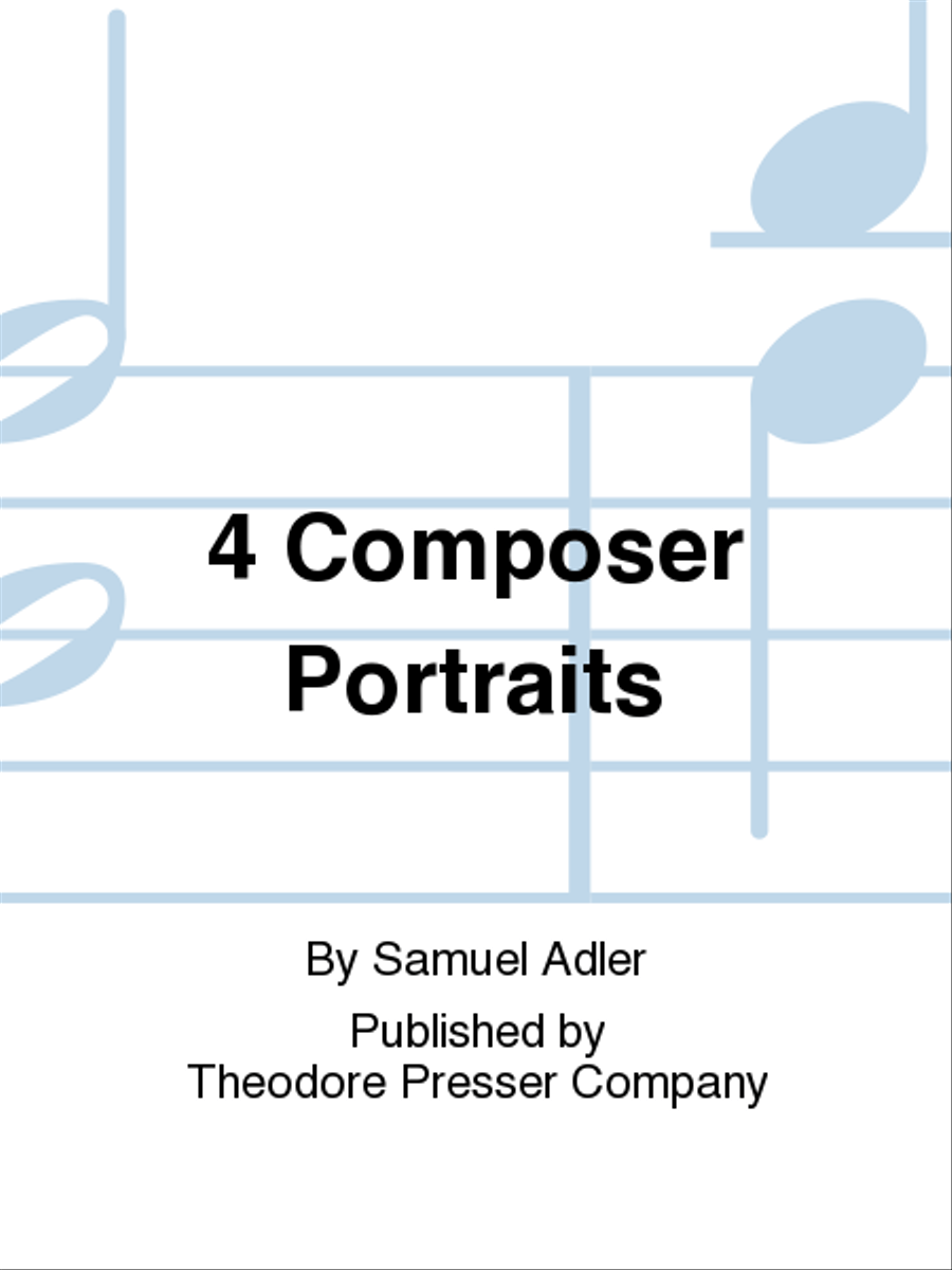 Four Composer Portraits Chamber Music scores gallery preview page 1