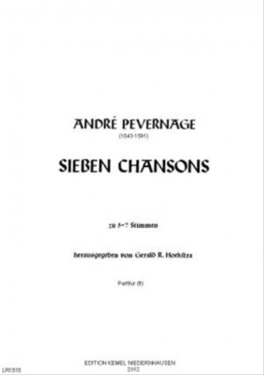 Sieben Chansons Choir scores gallery preview page 1
