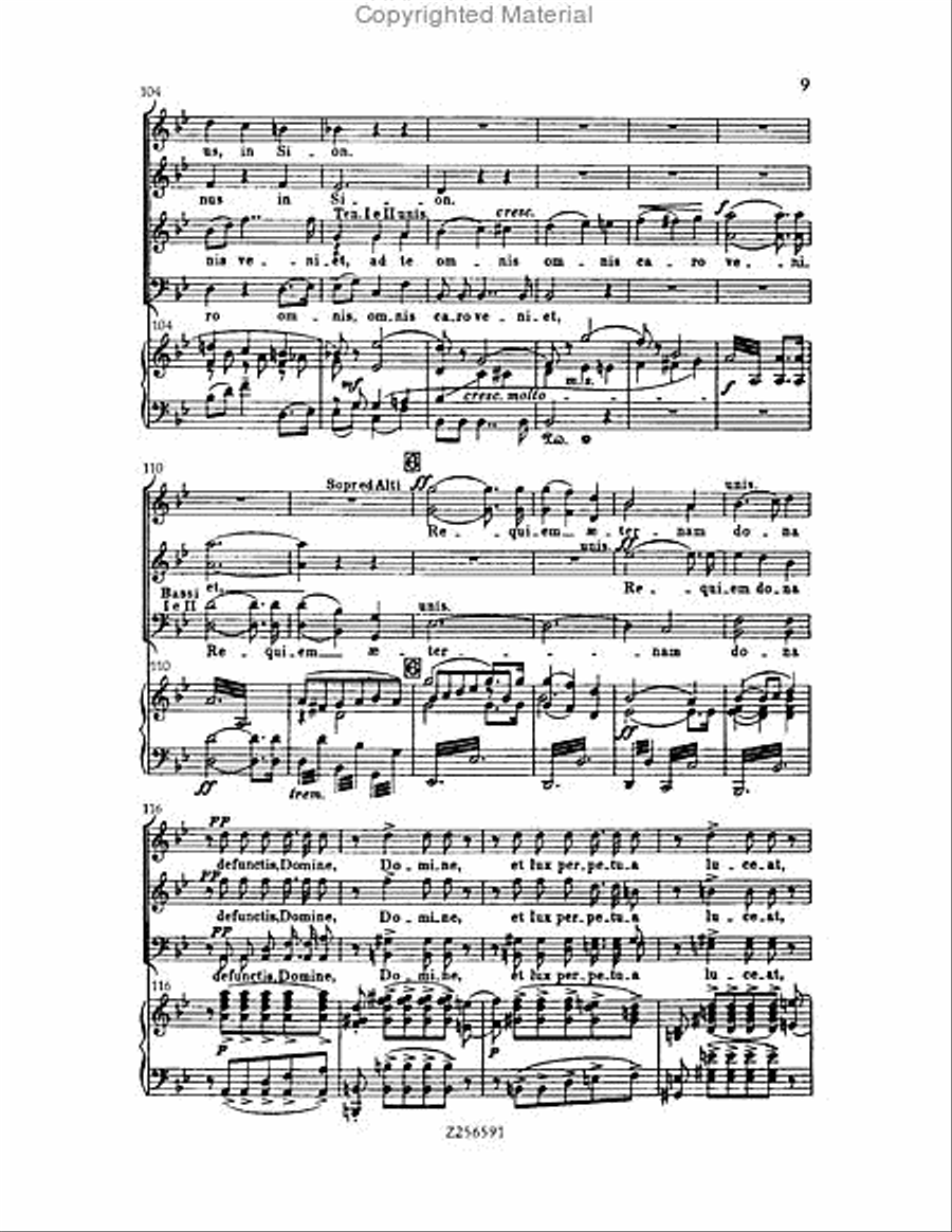 Grande Messe du Morts, H 75 Choir scores gallery preview page 9