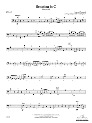 Sonatina in C: Cello