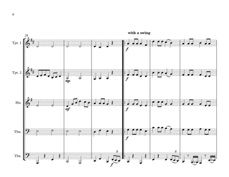 Australian National & Unofficial Anthem for Brass Quintet image number null
