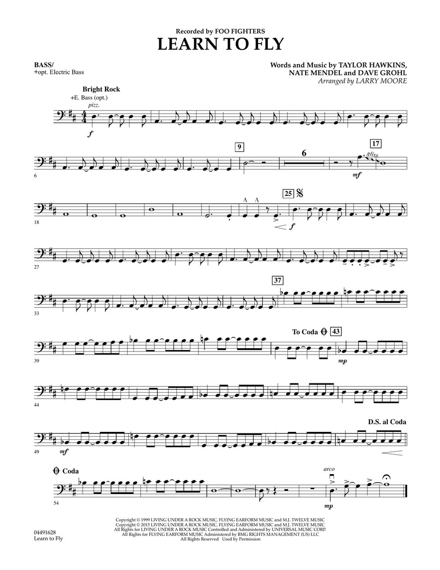 Learn to Fly - Bass Orchestra scores gallery preview page 1