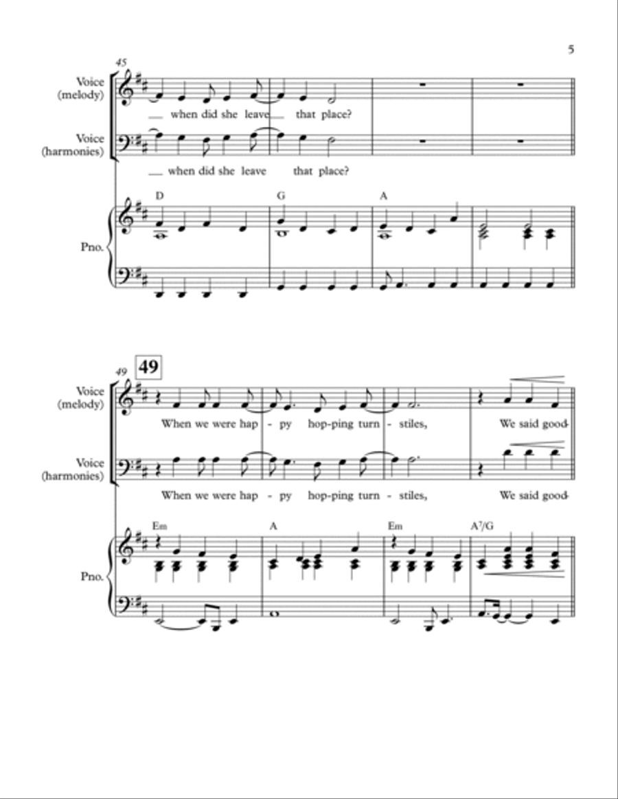 Pretenders Pretenders Piano, Vocal, Guitar scores gallery preview page 5