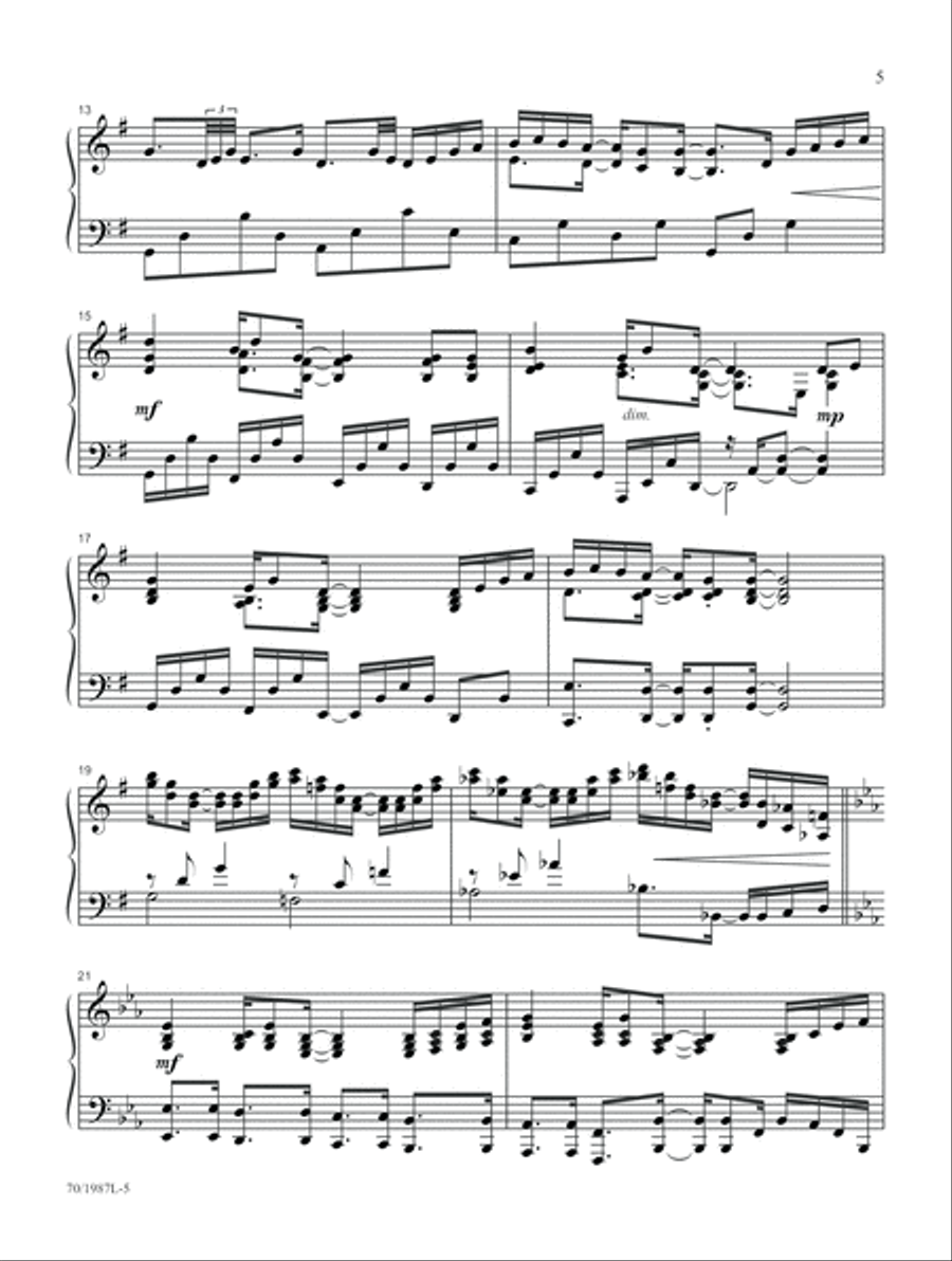 Reflections (Digital Delivery) Piano Solo scores gallery preview page 5