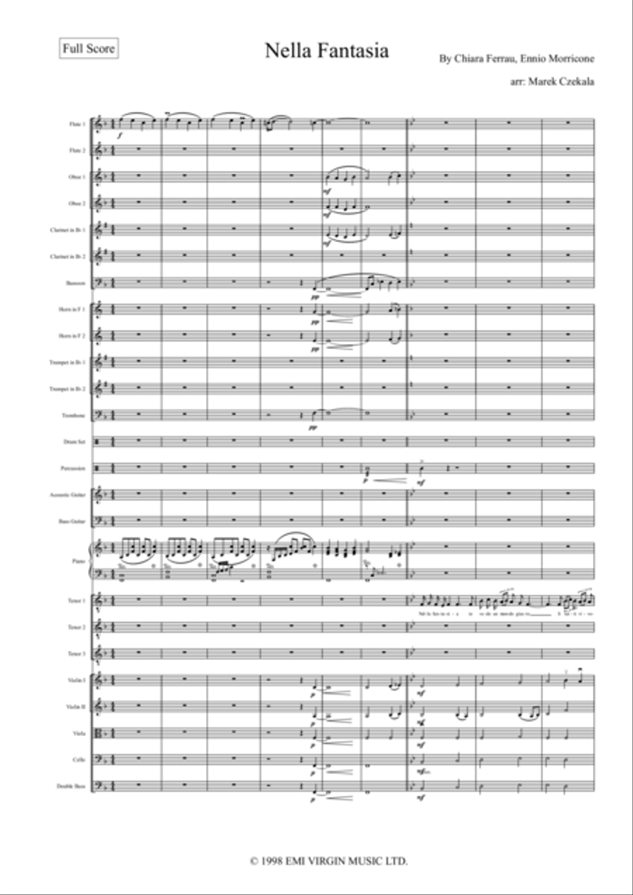Nella Fantasia Full Orchestra scores gallery preview page 2