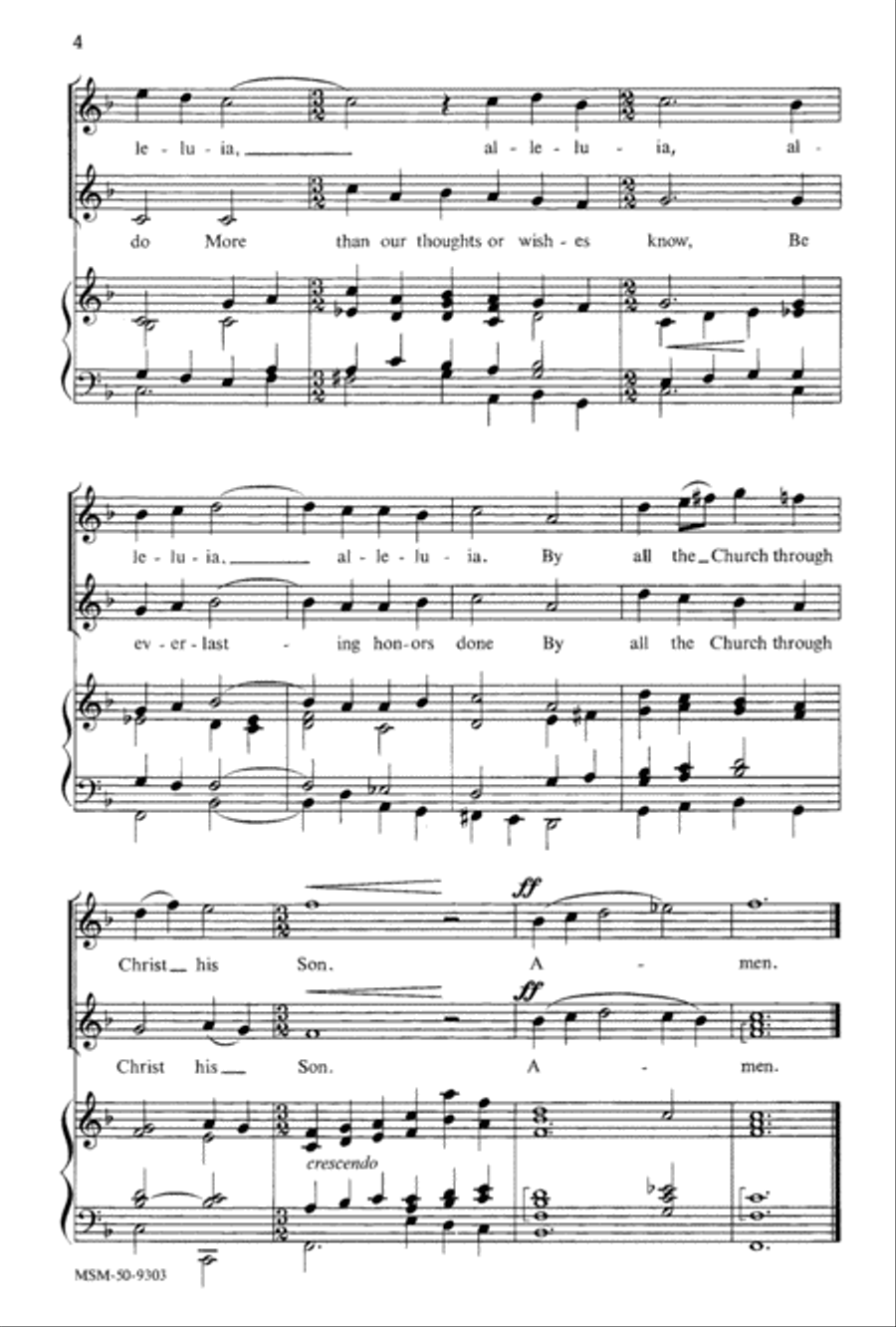 Come, Dearest Lord Unison Choir scores gallery preview page 3