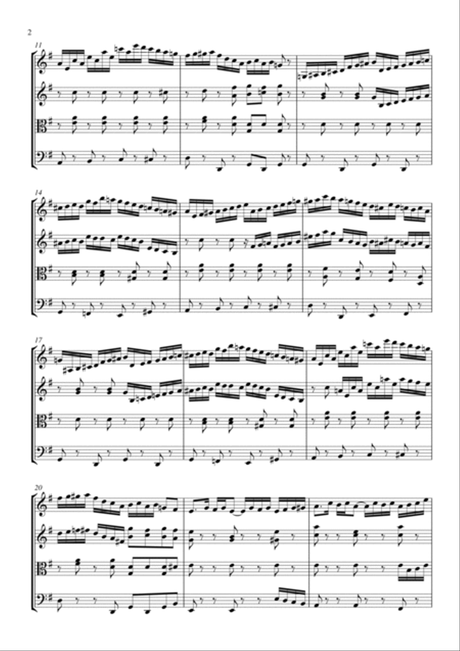Hora dance Hora dance String Quartet scores gallery preview page 2