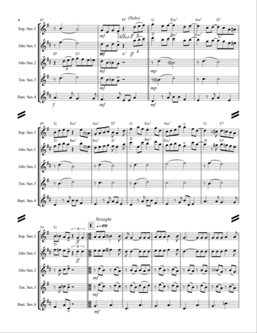 Blue Moon Woodwind Quartet scores gallery preview page 5