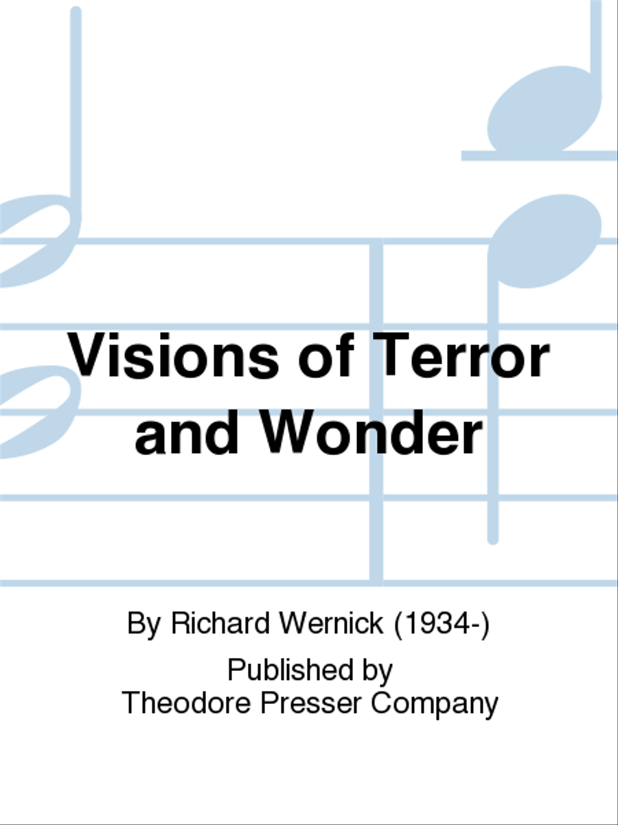 Visions Of Terror&Wonder Chamber Music scores gallery preview page 1