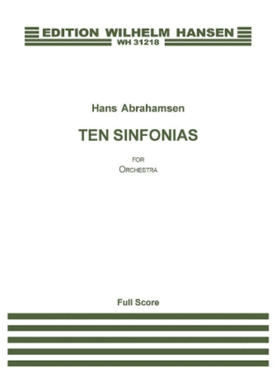 Ten Sinfonias Orchestra scores gallery preview page 1