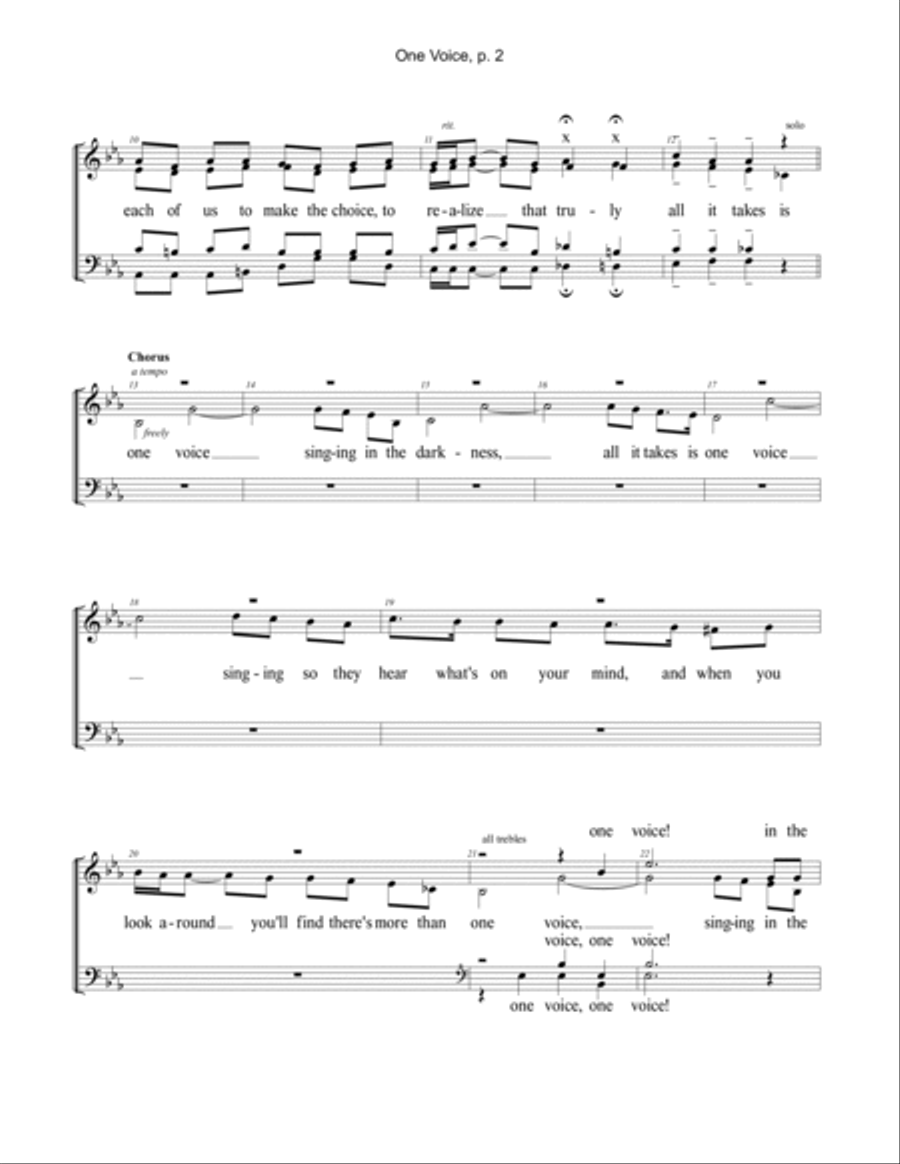 One Voice 4-Part scores gallery preview page 2