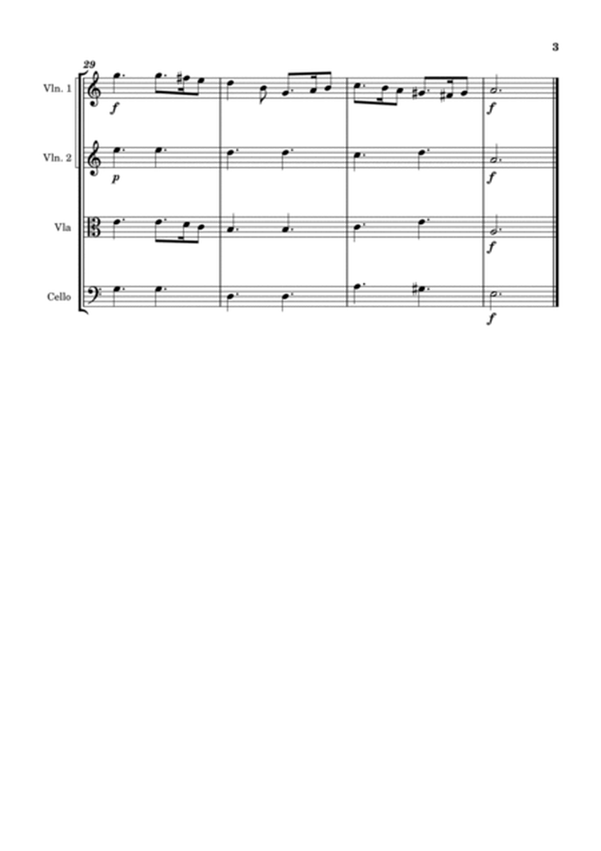 Greensleeves - String Quartet image number null