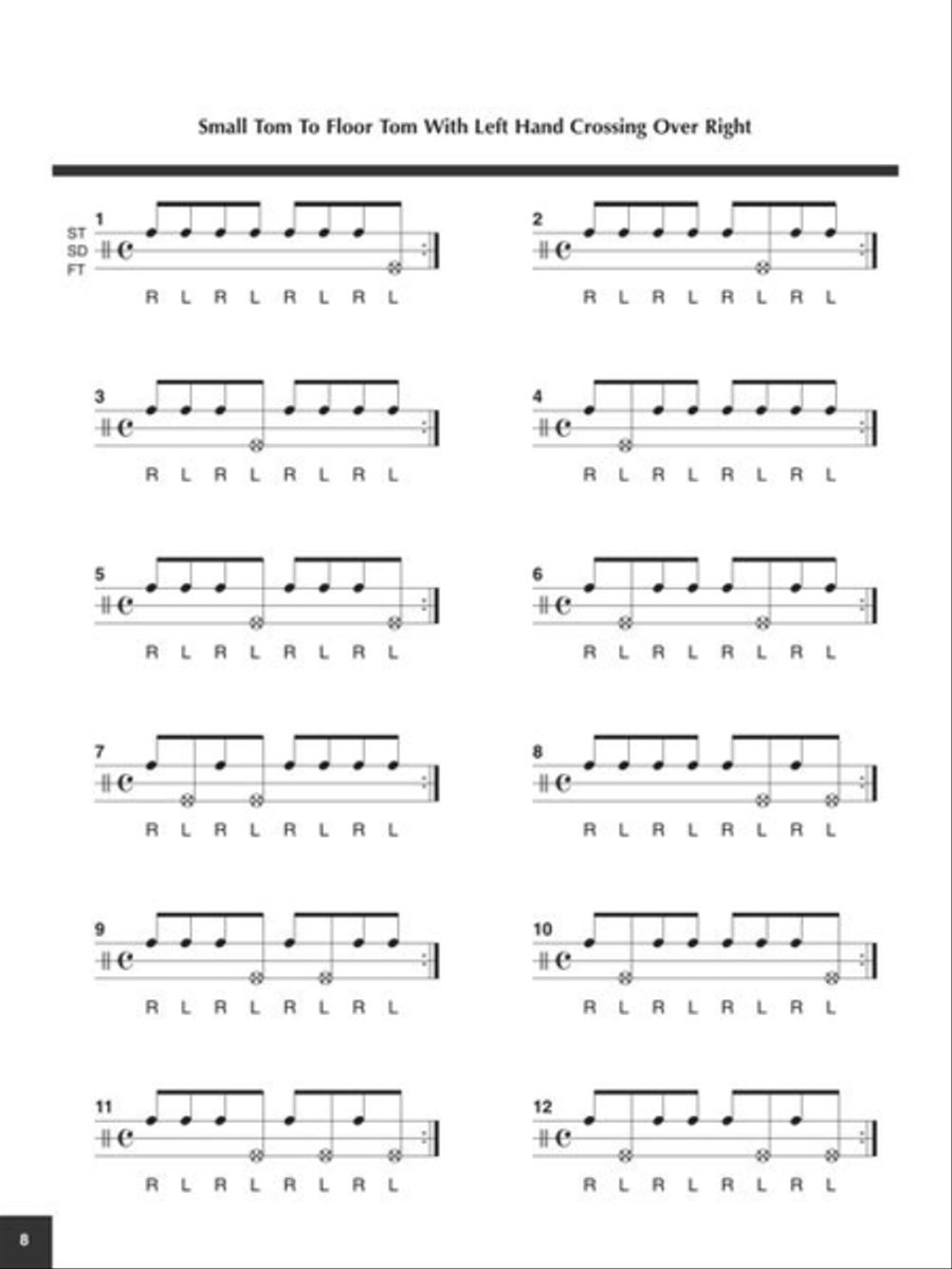 Cross-Sticking Studies Drums scores gallery preview page 9
