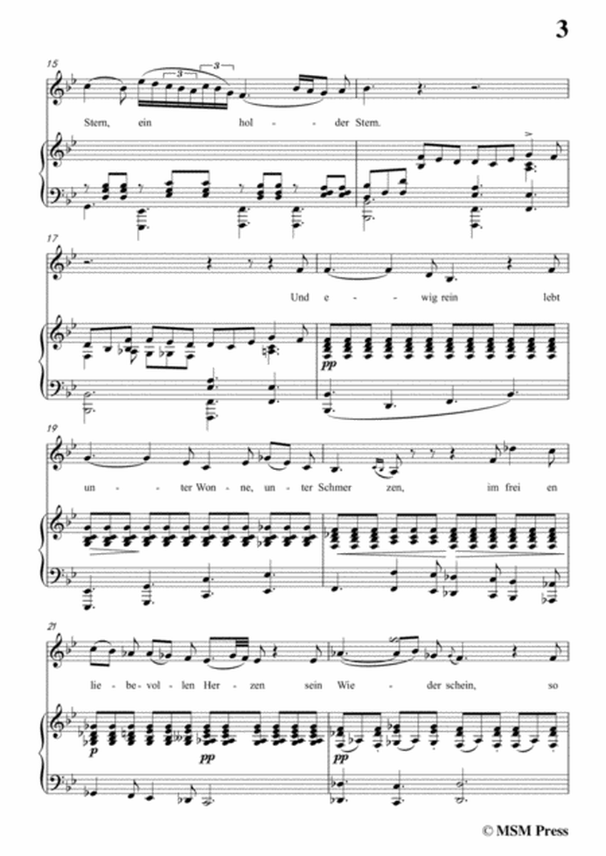 Schubert-Blondel zu Marien,in b flat minor,for Voice&Piano image number null