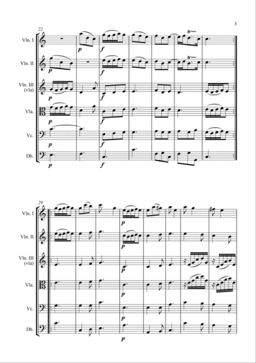 Trio Sonata Op. 2 No. 8 4th Movement - for String Orchestra String Orchestra scores gallery preview page 3