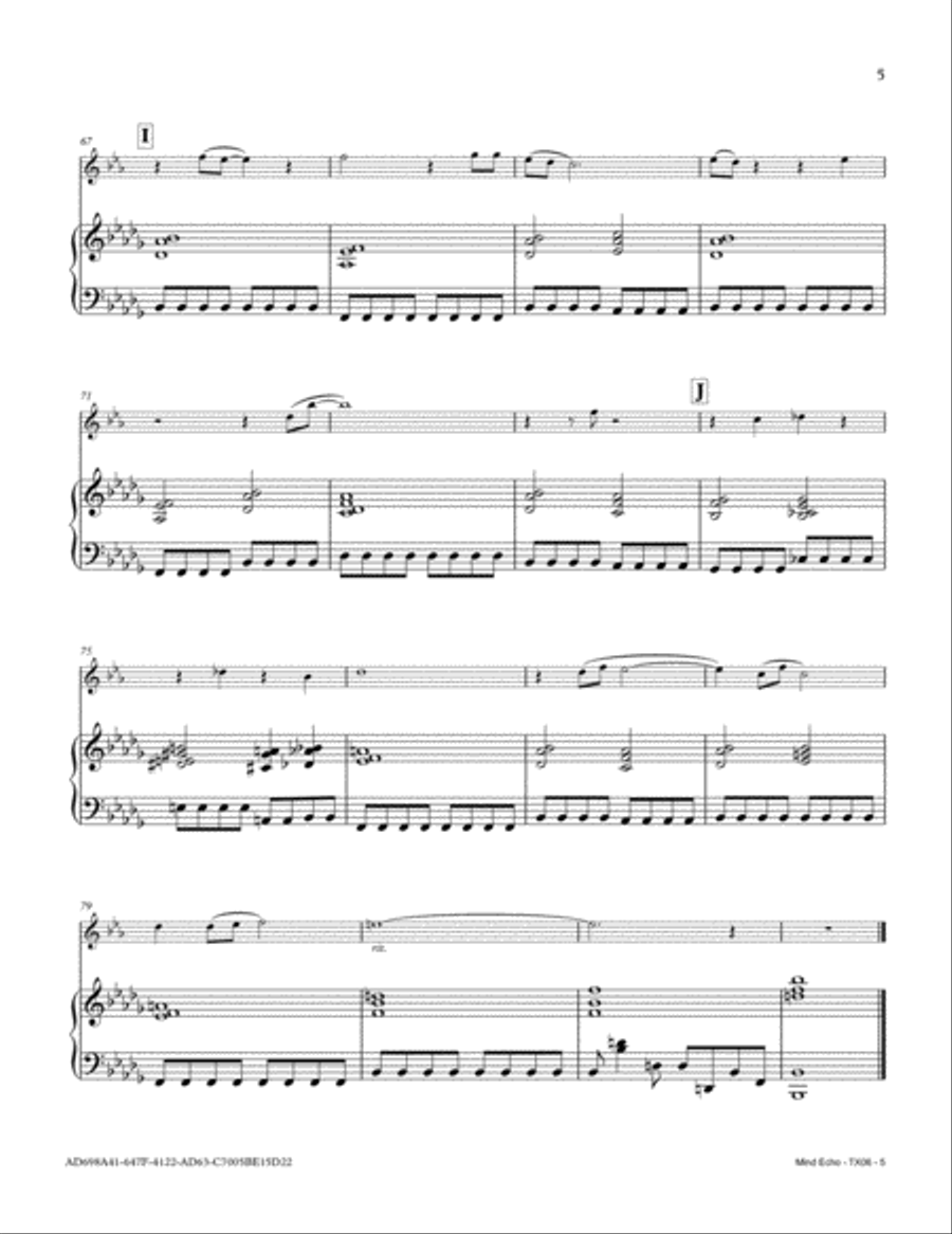 Mind Echo Mind Echo Tenor Saxophone scores gallery preview page 5