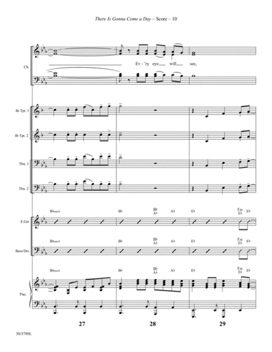There is Gonna Come a Day - Brass and Rhythm Score and Parts