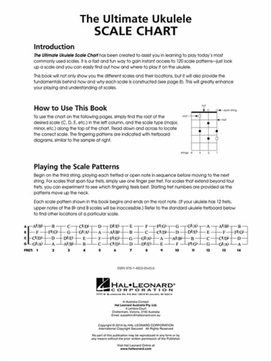 The Ultimate Ukulele Scale Chart Ukulele scores gallery preview page 3