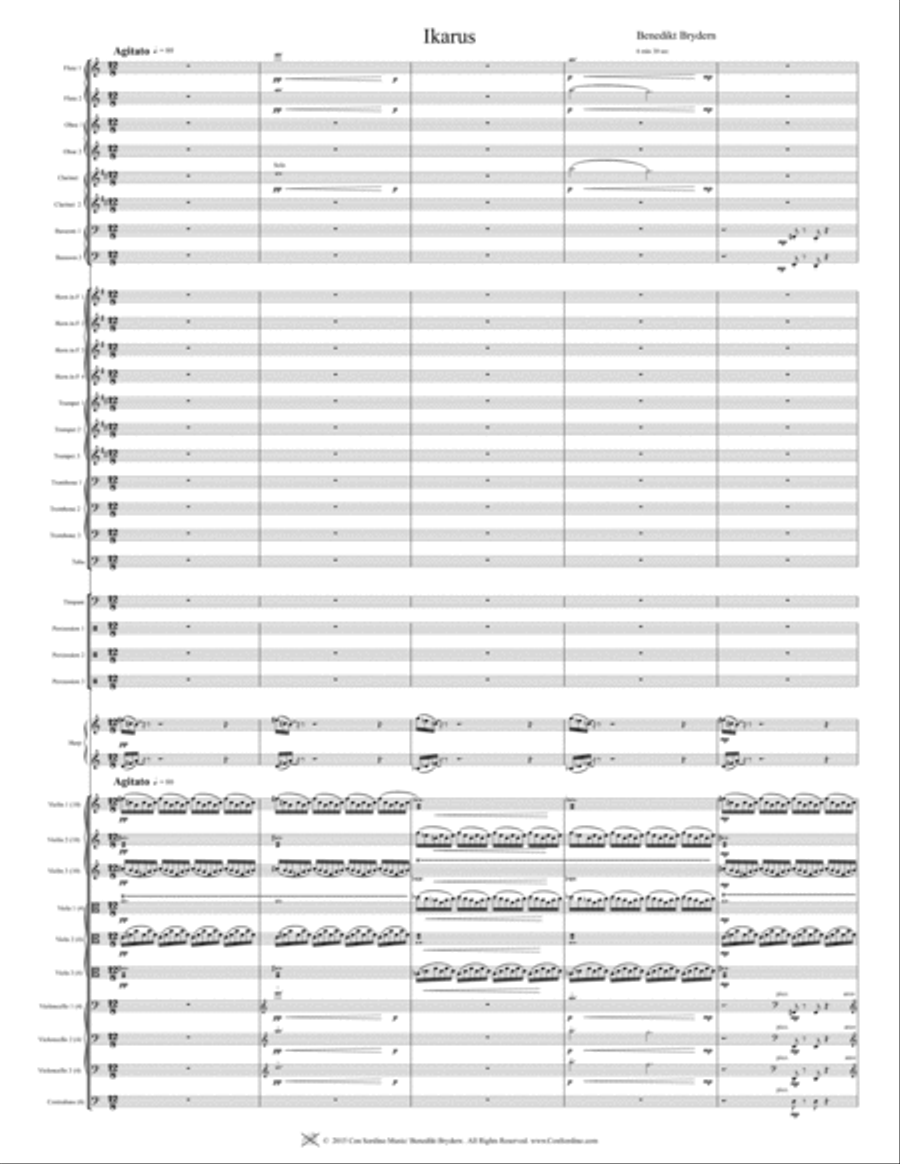 Ikarus - Score Only Full Orchestra scores gallery preview page 3