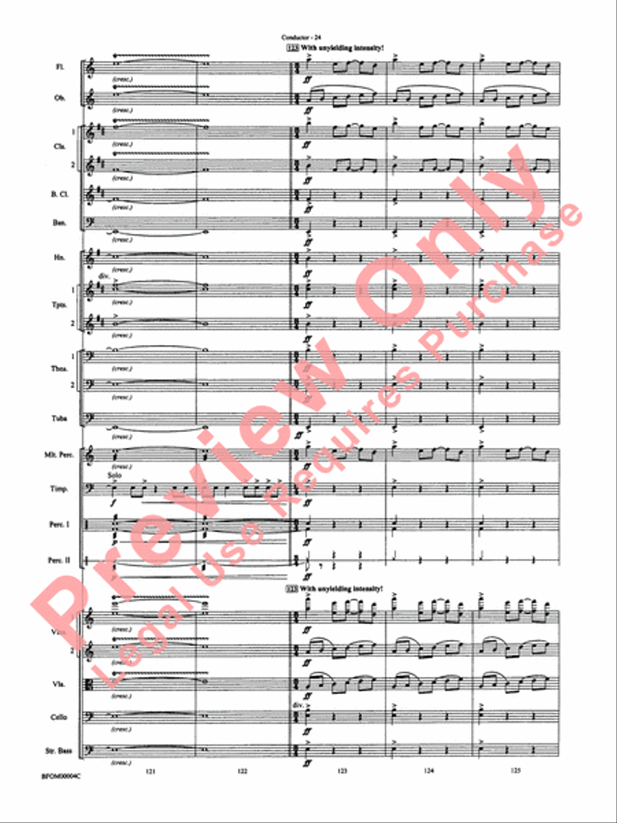 Rites of Tamburo Full Orchestra scores gallery preview page 27