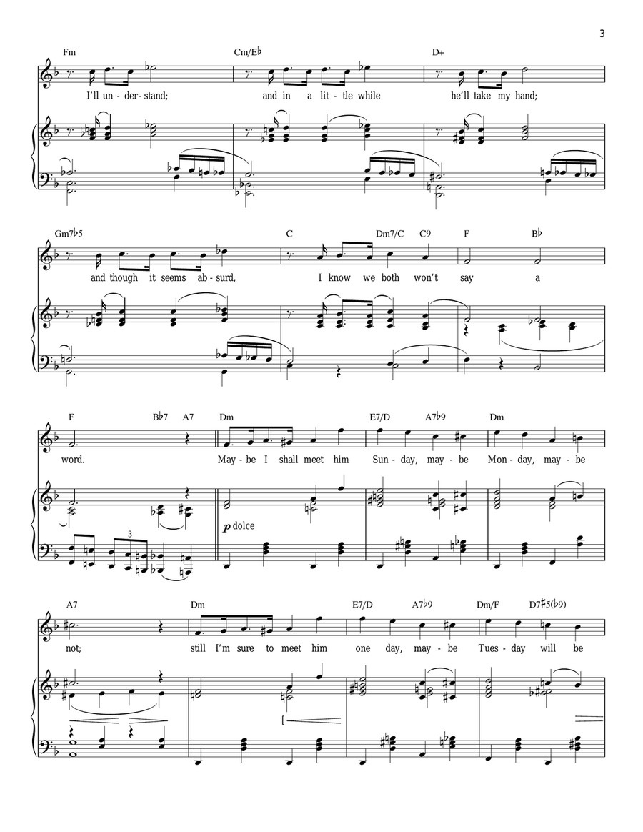The Man I Love Piano, Vocal scores gallery preview page 3