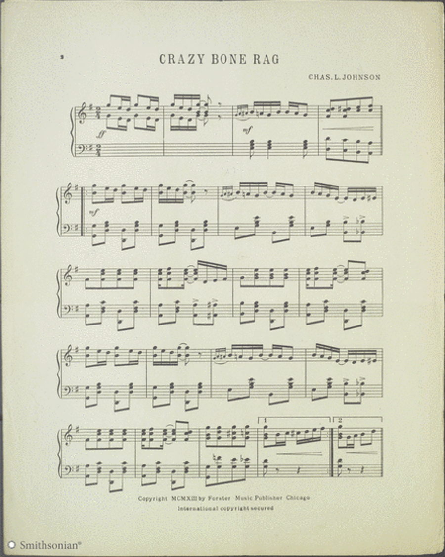 Crazy Bone Rag Piano Solo scores gallery preview page 2