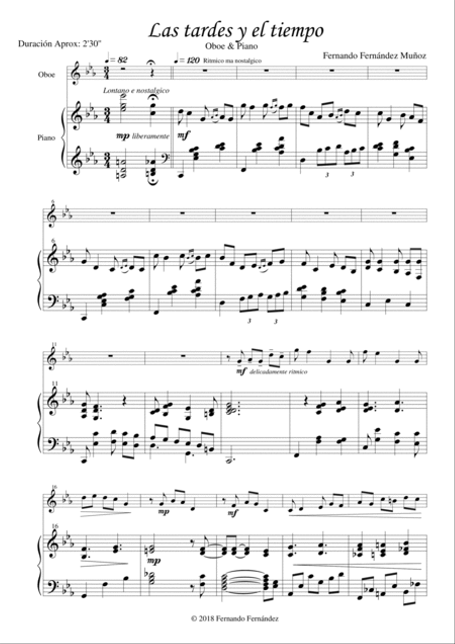 Las tardes y el tiempo Las tardes y el tiempo Piano scores gallery preview page 2