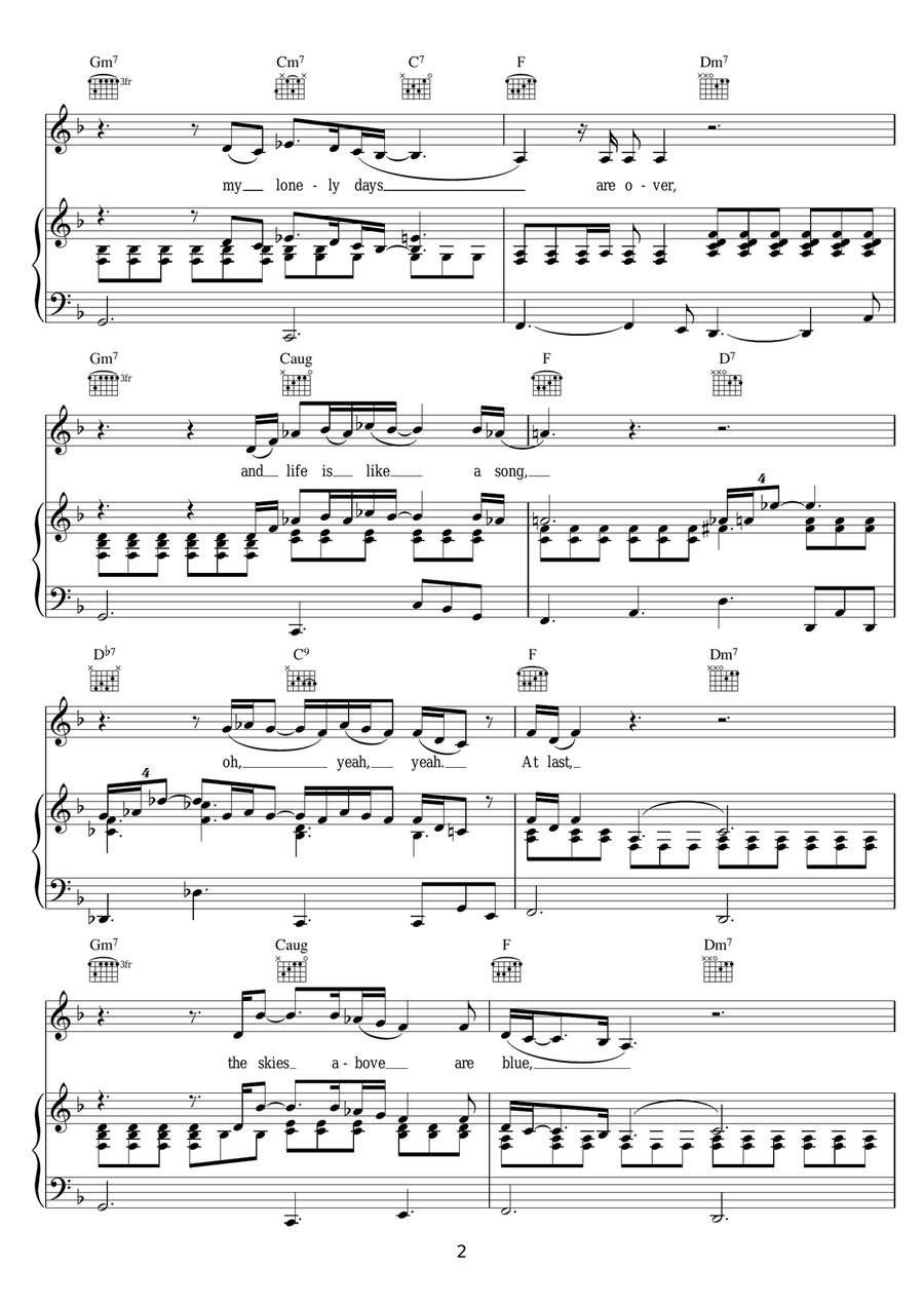 At Last Guitar scores gallery preview page 2
