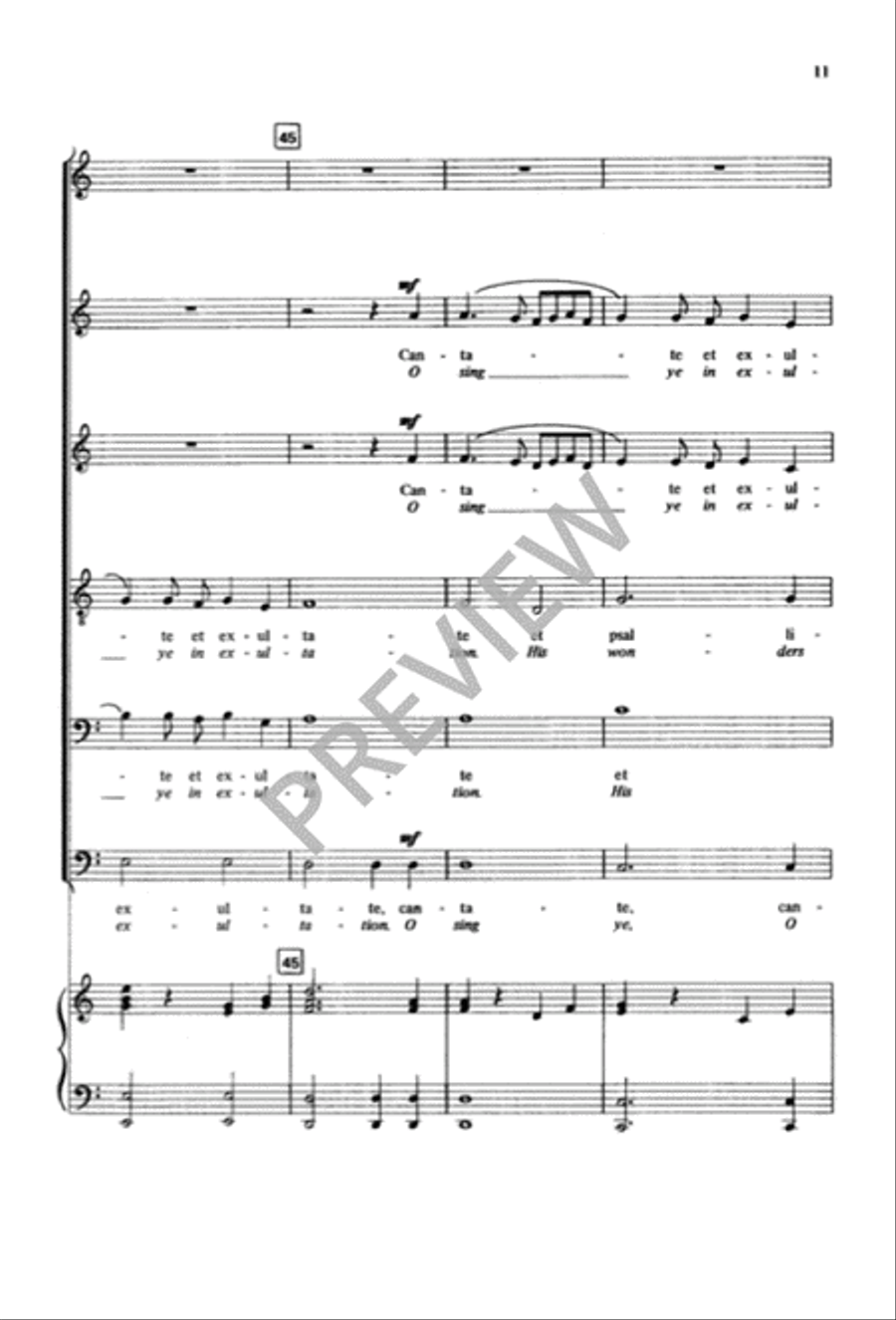 Cantate Domino - SSATBB SSATBB scores gallery preview page 12