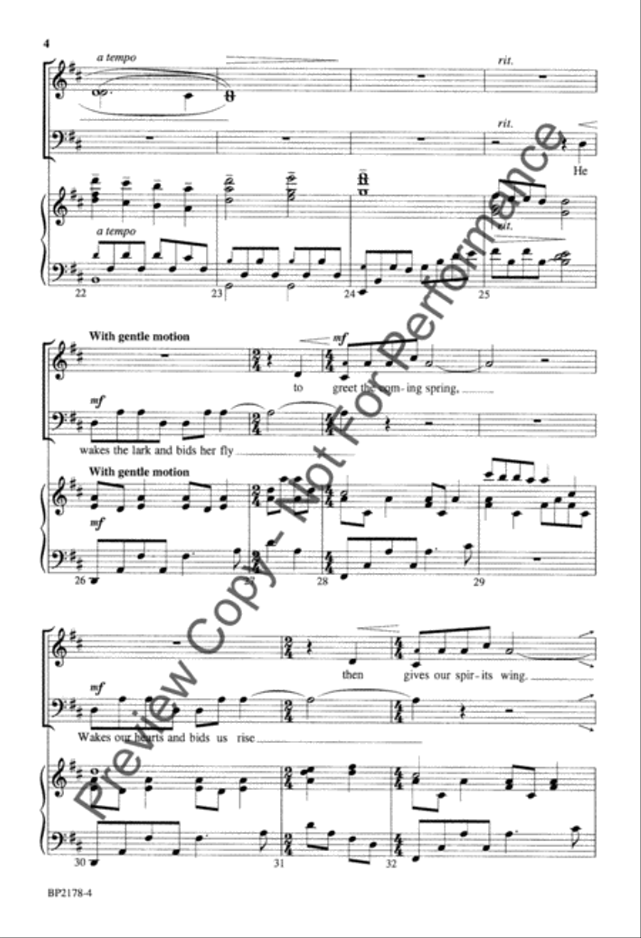Song of the Wanderer Song of the Wanderer 4-Part scores gallery preview page 5