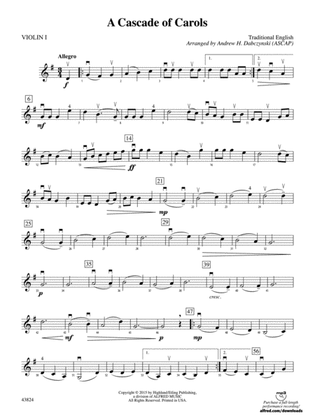 A Cascade of Carols: 1st Violin