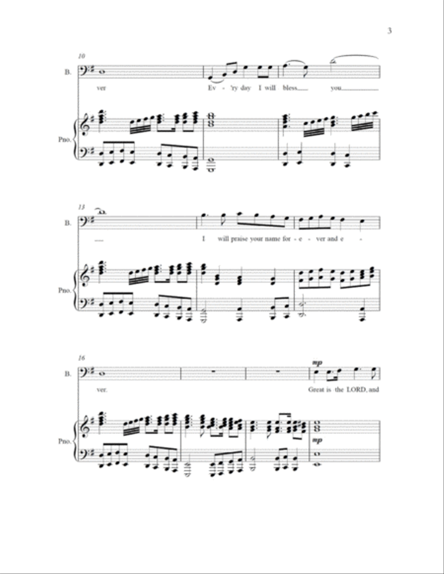 Psalm 145 4-Part scores gallery preview page 3