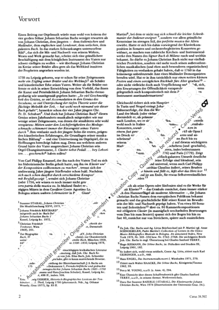 Organ Concerto in B flat major (Orgelkonzert in B) Violin scores gallery preview page 5