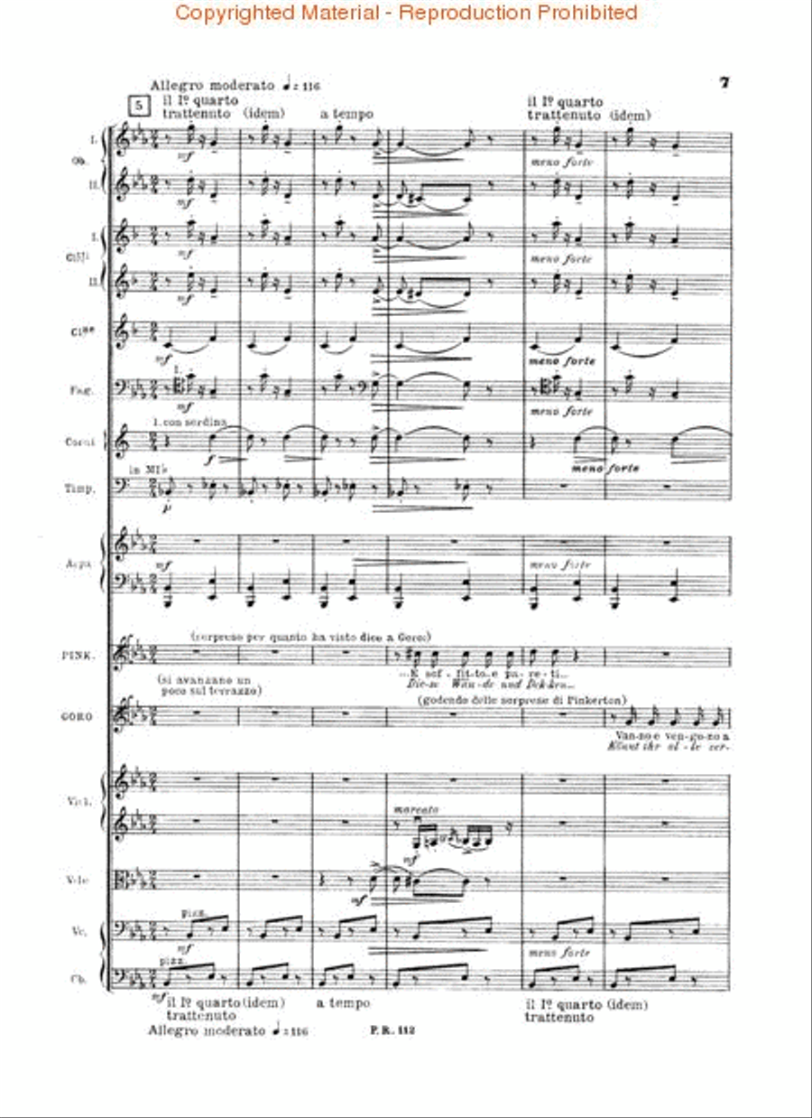 Madame Butterfly Madame Butterfly Choir scores gallery preview page 2