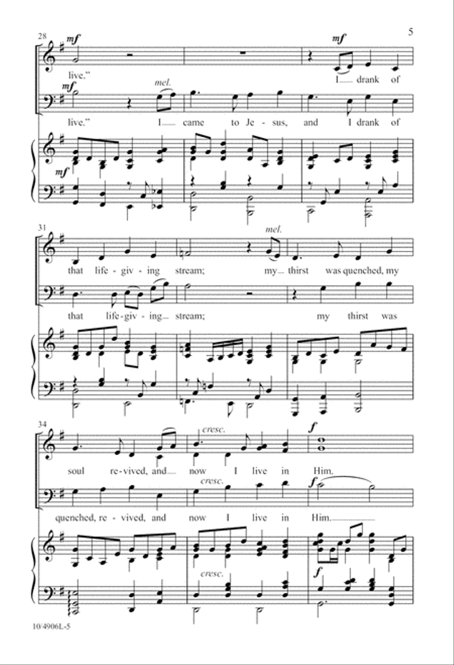 Come to Me and Rest 3-Part scores gallery preview page 5