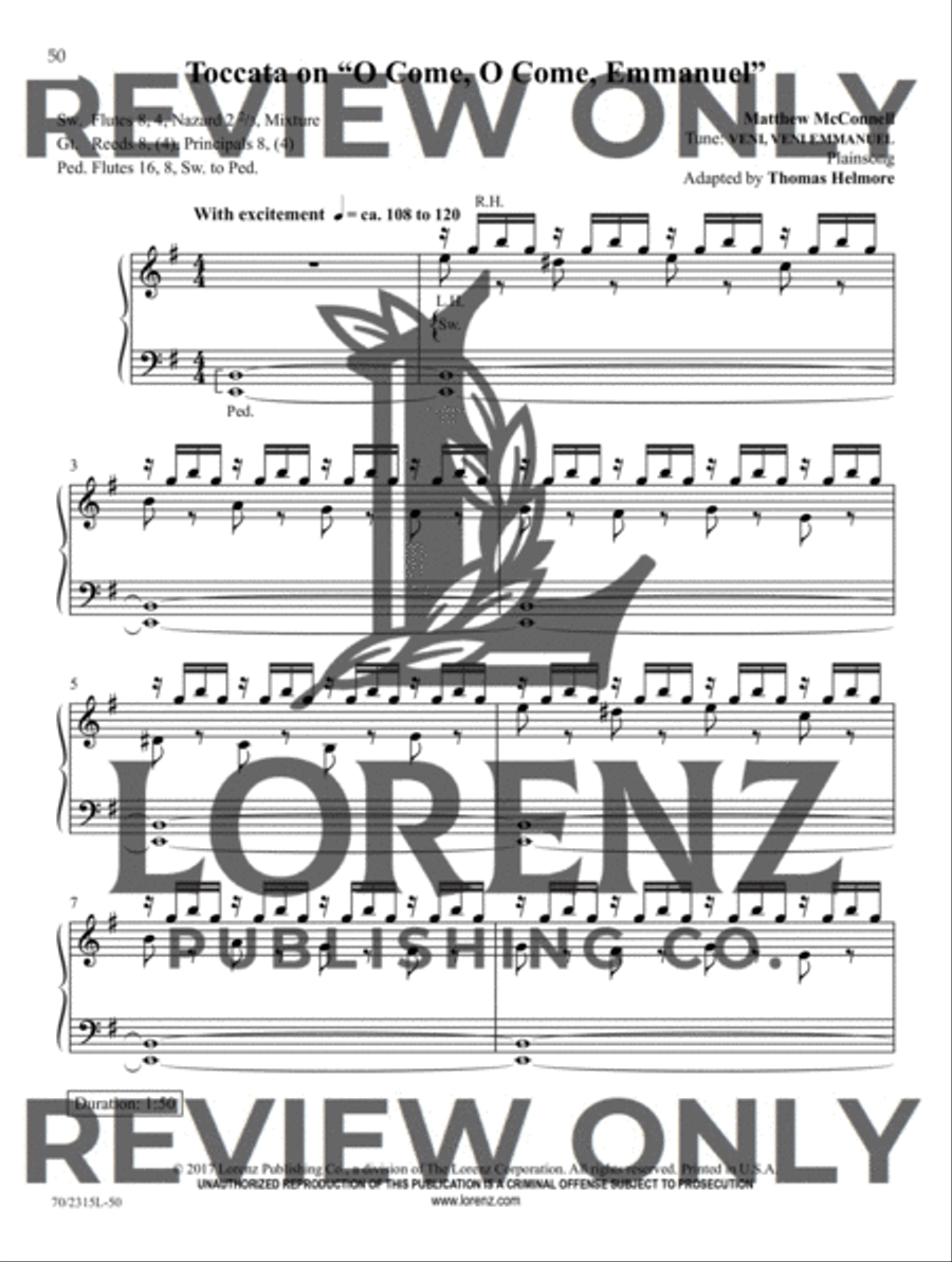 Pick Up and Play for Fall and Winter Organ Solo scores gallery preview page 12