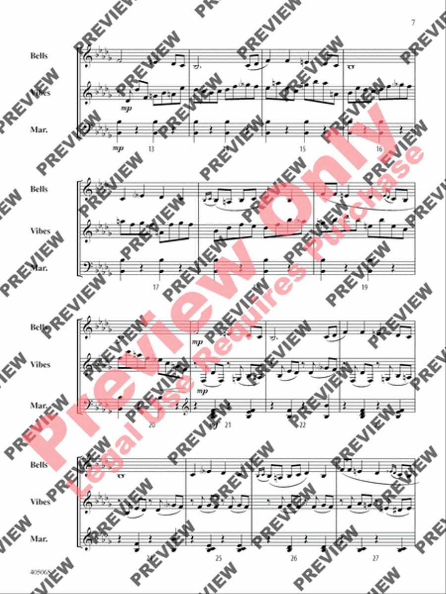 Classic Mallet Trios -- Tchaikovsky Small Ensemble scores gallery preview page 28