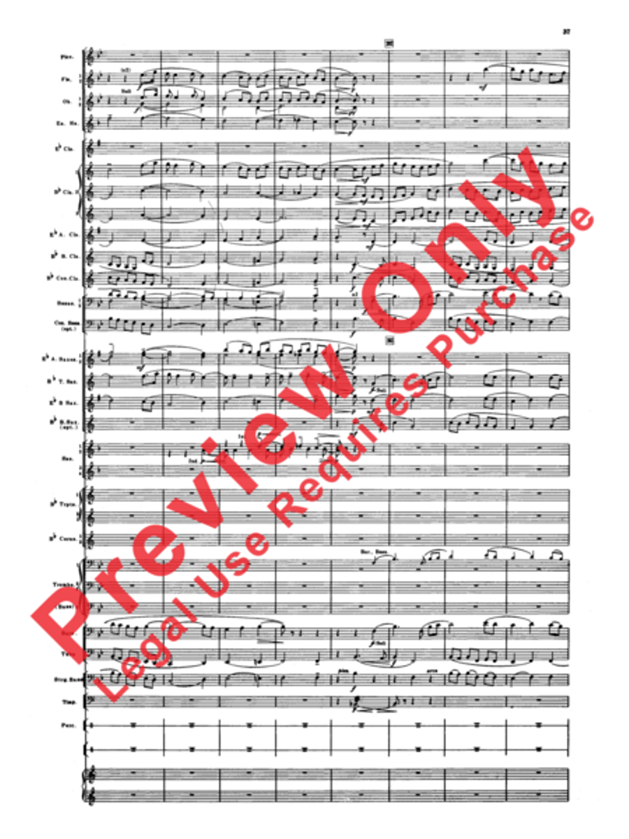 Armenian Dances, Part 1 Concert Band scores gallery preview page 38