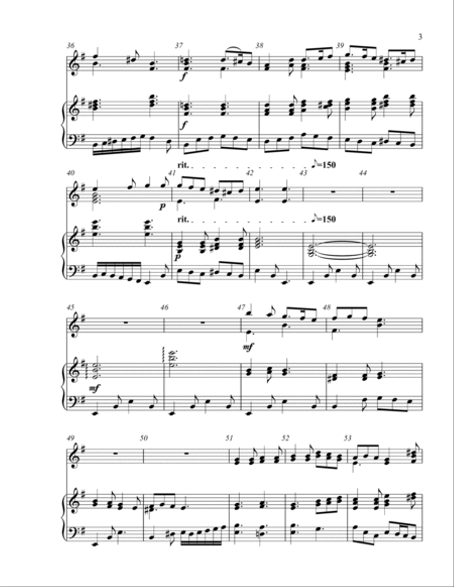 Journey Of The King (2 octave handbells & piano accompaniment) 2-Octaves scores gallery preview page 4