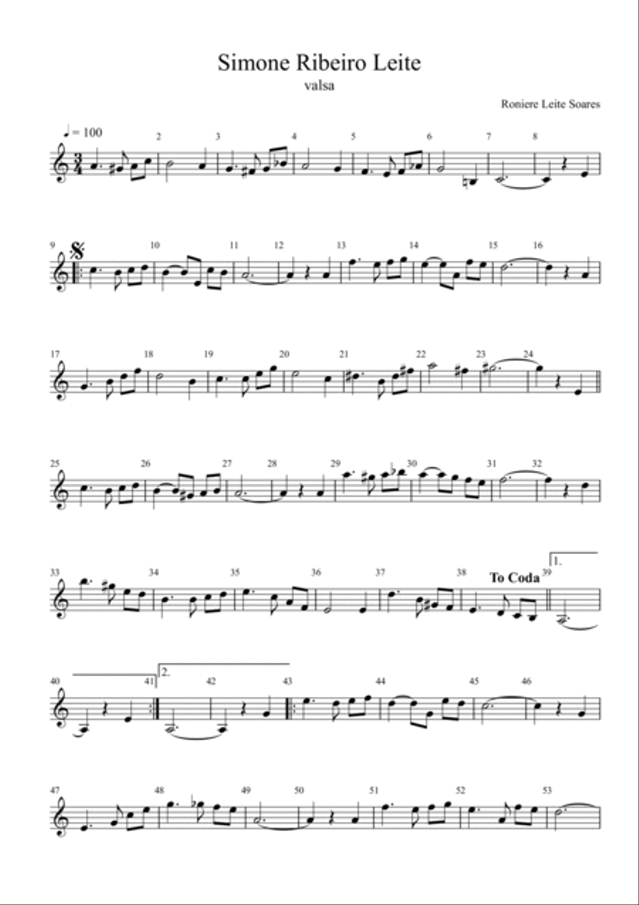 Simone Ribeiro Leite Simone Ribeiro Leite Easy Piano scores gallery preview page 2